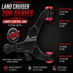 Red-Series Toyota Land Cruiser 200 Series Lower Control Arm Bush Kit (MB138)